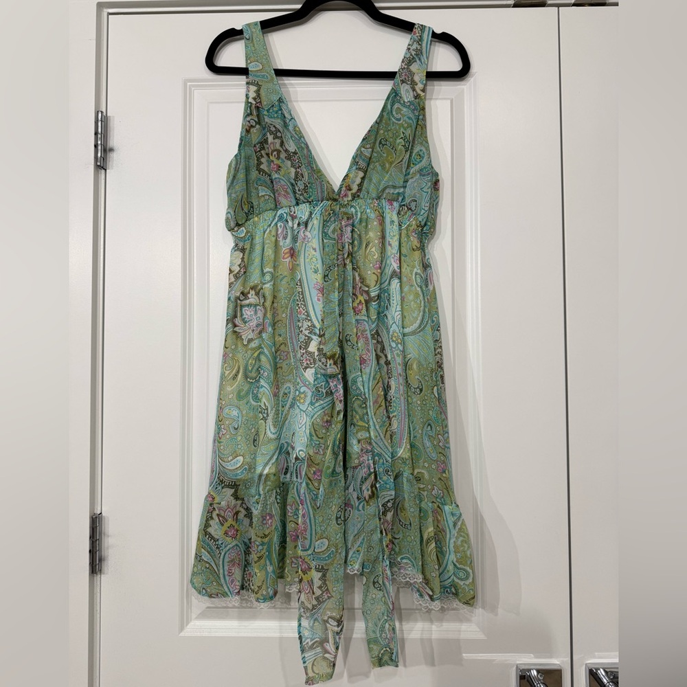 Green Paisley Dress